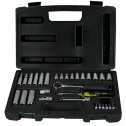 Stanley Set 30 chiavi a bussole attacco 1/4'con valigetta professionale 1-94-651 precio