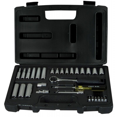 Stanley Set 30 chiavi a bussole attacco 1/4'con valigetta professionale 1-94-651