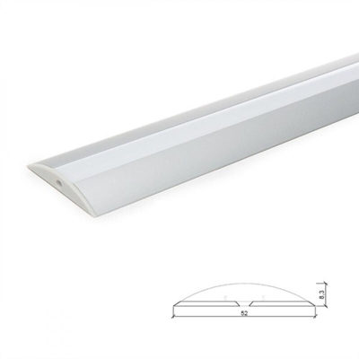 Greenice - Profilo Alluminio Per Striscia Led Diffusore Latteo LLE-ALP021 x 2M (LLE-ALP021)