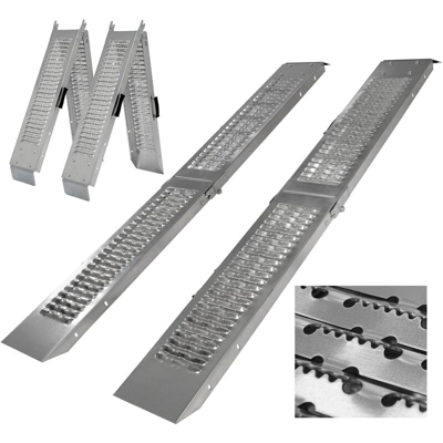 Coppia rampe di carico in acciaio 180 cm per auto 400 kg rampe pieghevoli moto - ECD GERMANY