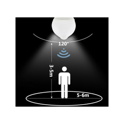 -senza Marca/generico- - LAMPADA LED 6W A GOCCIA CON SENSORE DI MOVIMENTO DISTANZA SENSIBILE 5/6 metri - - SENZA MARCA/GENERICO - en oferta