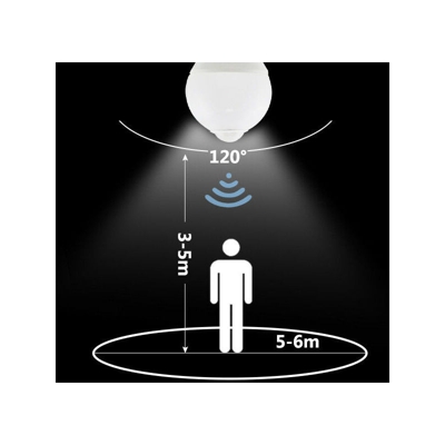 -senza Marca/generico- - LAMPADA LED 6W A GOCCIA CON SENSORE DI MOVIMENTO DISTANZA SENSIBILE 5/6 metri - - SENZA MARCA/GENERICO -