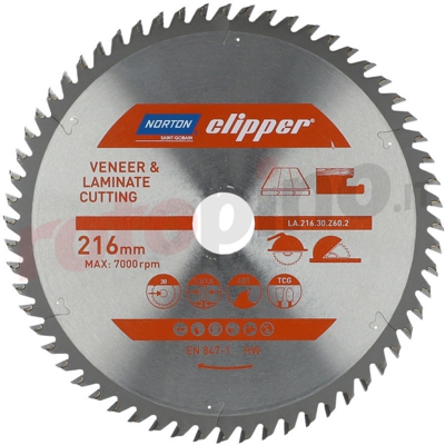 Norton - Lama da sega 216x30mm