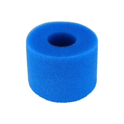 Filtro per piscina, filtro per piscina per Intex tipo S1 cartuccia riutilizzabile / lavabile per piscina in spugna con filtro in schiuma, blu 10,8 x