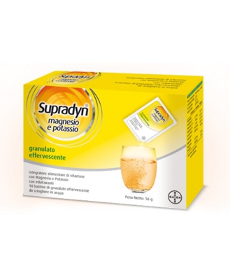 Supradyn Magnesio E Potassio Granulato Effervescente Arancia Integratore Alimentare 14 Bustine
