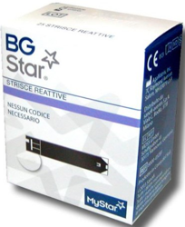STRISCE MISURAZIONE GLICEMIA BGSTAR 50 PEZZI PER MISURATORE GLICEMIA MYSTAR EXTRA en oferta