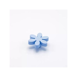 Pomolo a forma di fiore di colore azzurro in goffrato fine 56x24mm - 415 Flower - POLIDEAS características