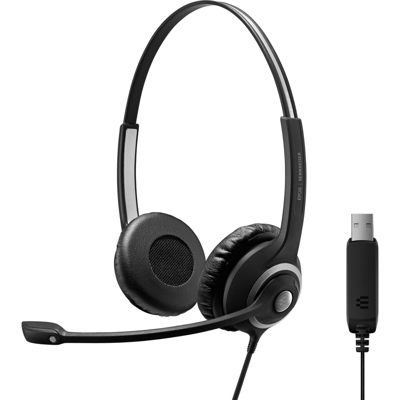 IMPACT SC 260 USB Cuffia Padiglione auricolare USB tipo A Nero, Headset