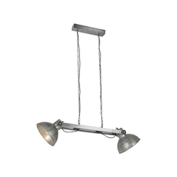QAZQA Lampada a sospensione samia - Industriale - Acciaio - Acciaio - Oblungo Max. 2 x Watt precio