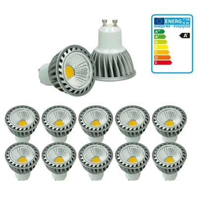 ECD Germany 10 x Spot Lampadina LED GU10 4W Faretti LED Lampada Alogena 20W Faretto Spot Lampadine LED Dimmerabile Faretti LED da Soffitto 205 Lumen