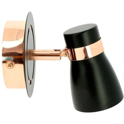 Arum Lighting - Lampada da parete HAMPTON 1 Spot GU10 Nero Opaco - Oro Rosa precio