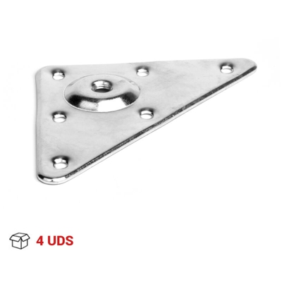 4 Placca di montaggio, Acciaio, Zincato. Marchio - REI