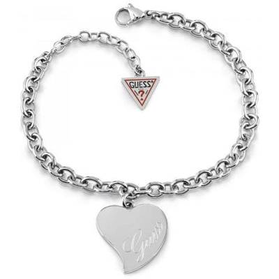 Bracciale Donna Guess Love Cuore In Acciaio Ubb28094-s