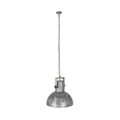 QAZQA Lampada a sospensione tavolo soggiorno samia - Industriale - Acciaio - Acciaio - Oblungo Max. 1 x Watt