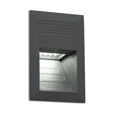 Faro Barcelona - Lampada da incasso modello sula-Grigio