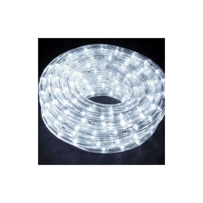 Maurer - TUBO LUMINOSO NATALE - 240 LED LUCE BIANCO FREDDO 10 MT INTERNO ESTERNO