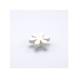 Pomolo a forma di fiore di colore bianco in goffrato fine 56x24mm - 415 Flower - POLIDEAS características