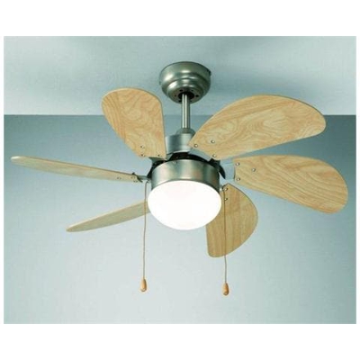 7085CR Ventilatore da Soffito 6 Pale Diametro 76 cm Kit Luce