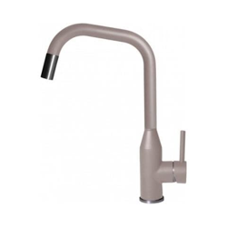 Miscelatore Monocomando con canna girevole e doccetta estraibile Dora Plus 20x38 cm Granitek Tortora 43 precio