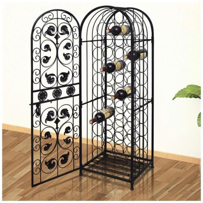 Armadietto Di Metallo Per 45 Bottiglie Vino