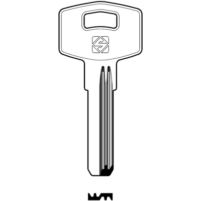 Chiavi Silca Punzonate Bnk1 Olc Gr.6/2