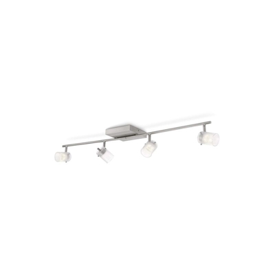 Lighting 532646716 Toile Barra con 4 Faretti a LED, Bianco - Philips
