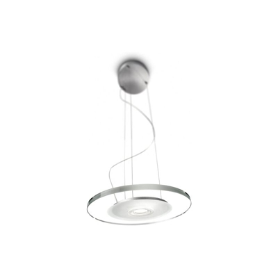 Sospensione disco vetro trasp. - diam. 30cm - 1 High PowerLED 7,5W - PHILIPS