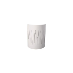 Massive - Kelsy Kelsy - Applique curva in metallo bianco con decorazione a righe en oferta