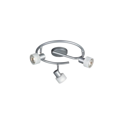 ZEST Plafoniera alluminio con vetro bianco - MASSIVE
