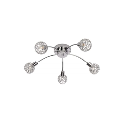 Hosta Hosta - Plafoniera spot 5 luci cromo diam. 56 cm - MASSIVE en oferta