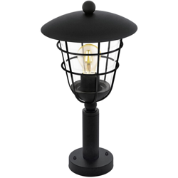 EGLO 94835 Pulfero Outdoor Pedestal Light in Black en oferta