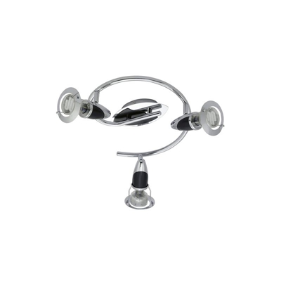 Barre per faretti, 21 W, Cromo E Nero, 25.5 x 3 x 29.5 cm [Classe di efficienza energetica B] - Eglo