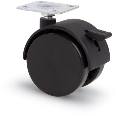 Valsecchi - RUOTA PLAS.PIASTRA C-FRENO D50 ART.164BIS