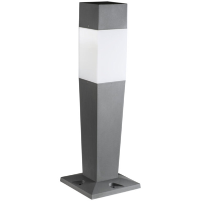 lampioncino invo 220-240 volt 77 cm E27 IP54 basamento esterno grafite plastica kan 29172 - KANLUX