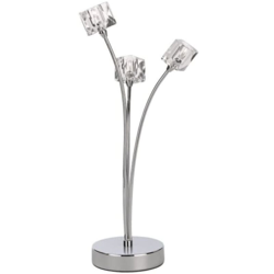 Catilina Catilina - Lampada da tavolo 3 bracci a fiore in metallo cromo - MASSIVE en oferta
