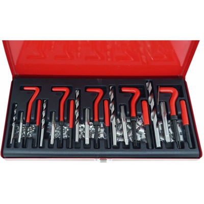 BS - Kit riparazione filetti elicoidi maschi ripristina filettature 131 pz