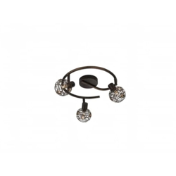 Hosta Hosta - Plafoniera spirale 3 sfere marrone anticato - MASSIVE características