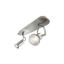 Cadet Cadet - Barra spot 2 luci acciaio spazzolato max 50 W - PHILIPS en oferta