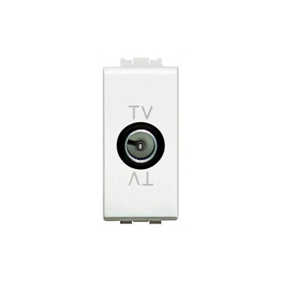 Modulo tv passante maschio compatibile matix coassiale bianco C2214 - DRIWEI