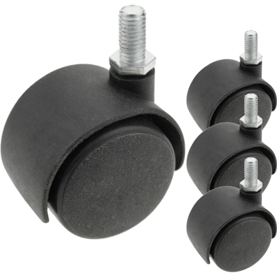 Rotelle pivotanti ruote di nylon senza freno 40 mm M10 4 pack - Primematik