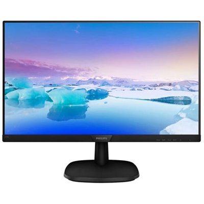 Monitor 27'' LED IPS 273V7QDAB Full HD, 4 ms, 3 Side Frameless, Low Blue Mode, Flicker Free, HDMI, DVI, VGA, Attacco VESA, Audio Integrato, Nero