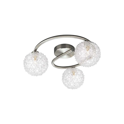 Zinna Zinna - Plafoniera spirale con spot 3 sfere diam 12 cm max 40 W - MASSIVE
