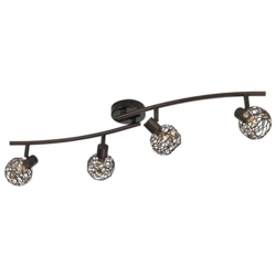 Massive - Hosta - Barra doppia spot 4 sfere marrone anticato precio