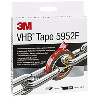 VHB™ 5952F 7000033156 Nastro biadesivo VHB™ 5952F Nero (L x L) 3 m x 19 mm 3 m - 3M