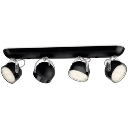 Lighting 532343016 Dyna Lampada con 4 Faretti a LED, Nero … - Philips en oferta