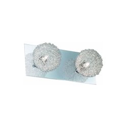 Trio 813210206 Sistema Incluso 2 x 40 W, G9, 32 x 13 cm, in cromo con sfere in intreccio di alluminio, diametro 10 cm [Classe di efficienza características