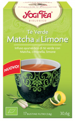 Flor de loto Yogui Té Té verde Macha y limón orgánico 31 g en oferta