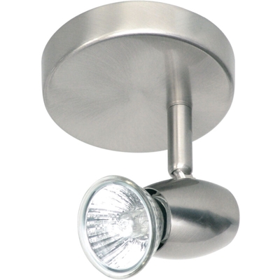 Applique faretto est ranex singolo spot acciaio satinato lampade gu10 lampadario