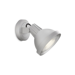 Philips - Applique myGarden alluminio 1x20W grigio base tonda h. 25,6 cm en oferta