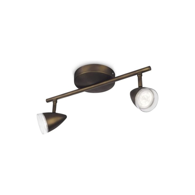 Maple - Barra spot LED bronzo 2 luci - PHILIPS